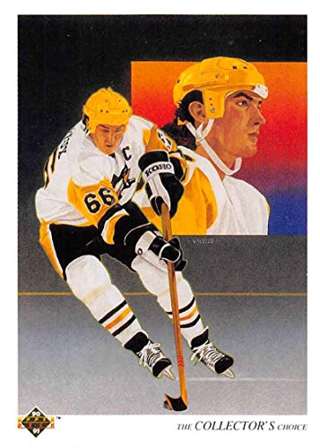 Hockey NHL 1990-91 Upper Deck 305 Mario Lemieux 305 TC NM Penguins