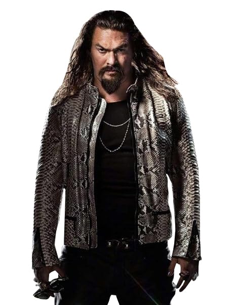 WECNOM Men's Dante Reyes Jason Momoa Snakeskin Motorcycle White