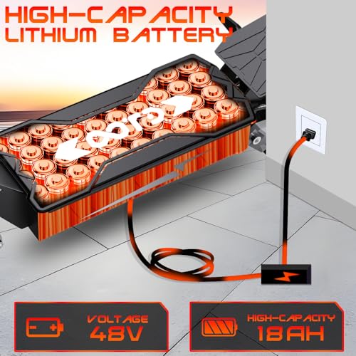 Electric Scooter 900W to 1600W Motor 48V18ah Battery Folding