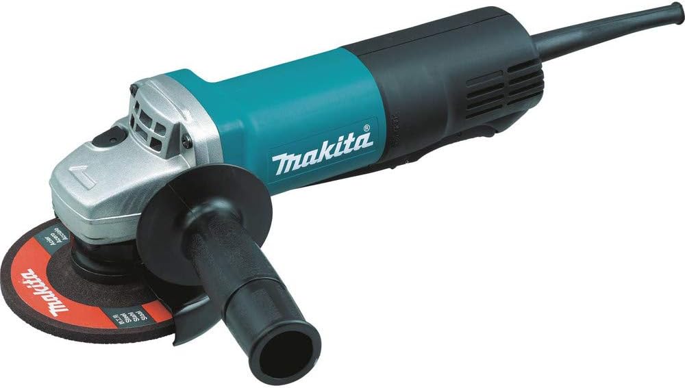 Makita 9557PB 4-1/2" Paddle Switch Angle Grinder, with AC/DC Switch One Size Tool Only