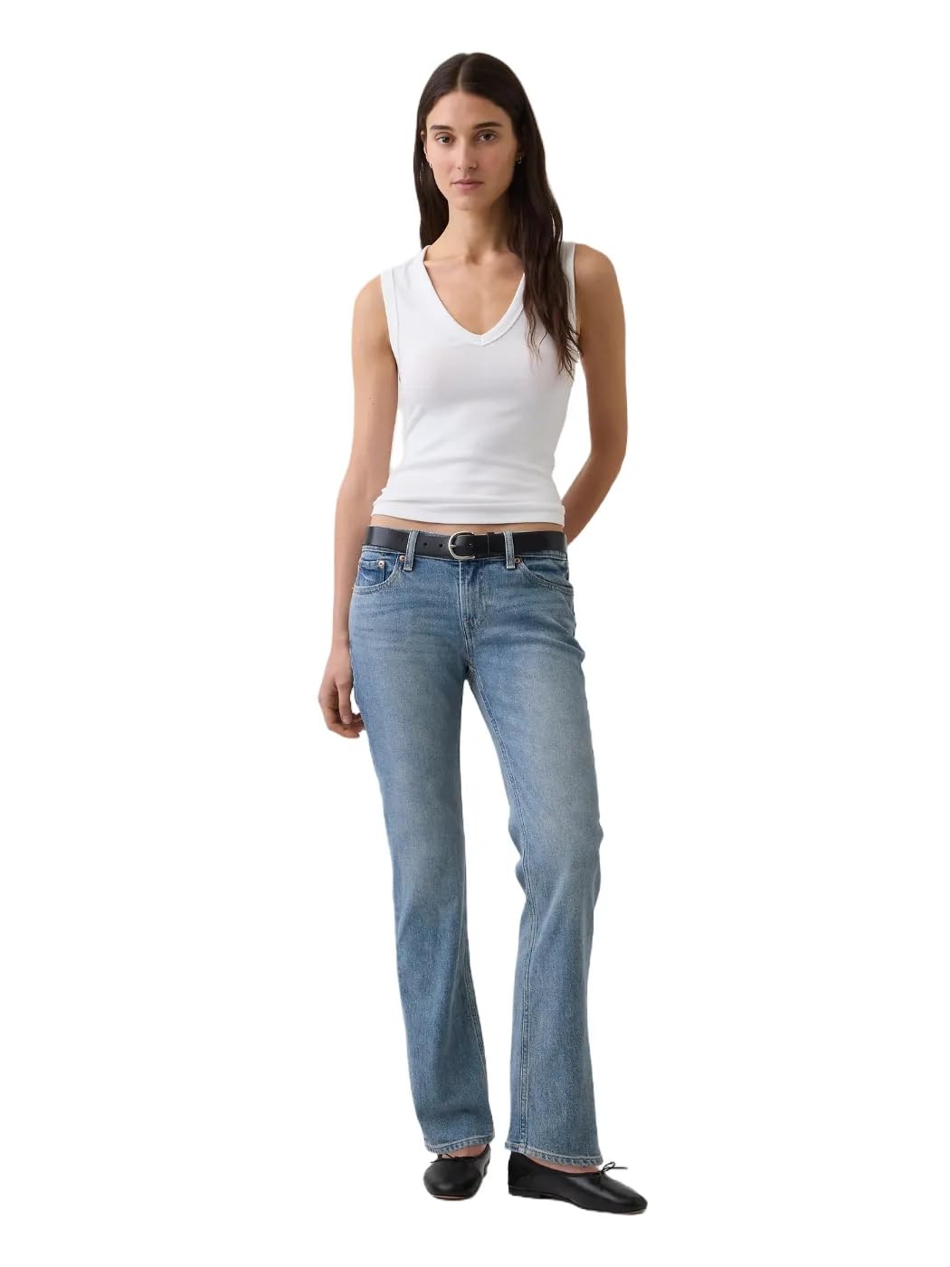 Women's Low Rise Straight Fit Denim Jeans