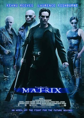OMG Printing Póster de la película The Matrix Keanu Reeves, tamaño A4, 210 mm x 297 mm