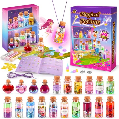 Grriopi Magical Potion Toys Kit for Girls Ages 6-12 - 20 Potion Toys Craft Kit for Kids Birthday Gifts
