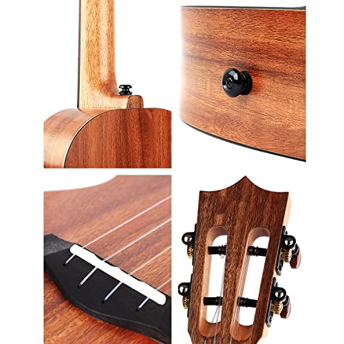 SheIRin Ukulélé de concert 23 pouces Kit d’ukulélé professionnel en bois avec sac de transport, accordeur, sangle, jeu… - Les Beatles, Paul McCartney, John Lennon, RIngo Starr, George Harrison SheIRin Ukulélé de concert 23 pouces Kit d'ukulélé professionnel en bois avec sac de transport, accordeur, sangle, jeu… – Image 8