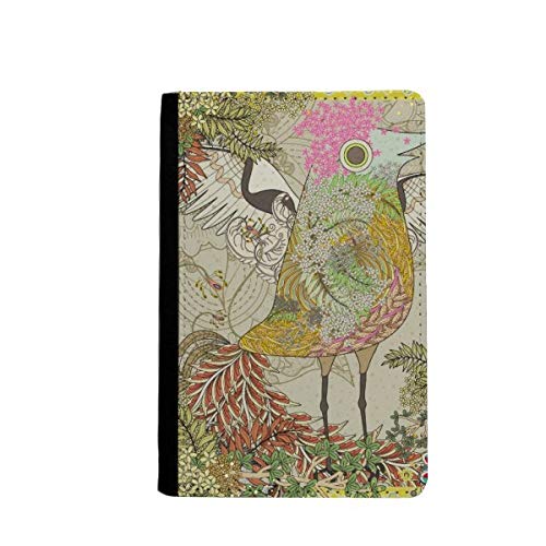 Porte-passeport japonais Ukiyo-e oiseau étui de protection voyage multicolore