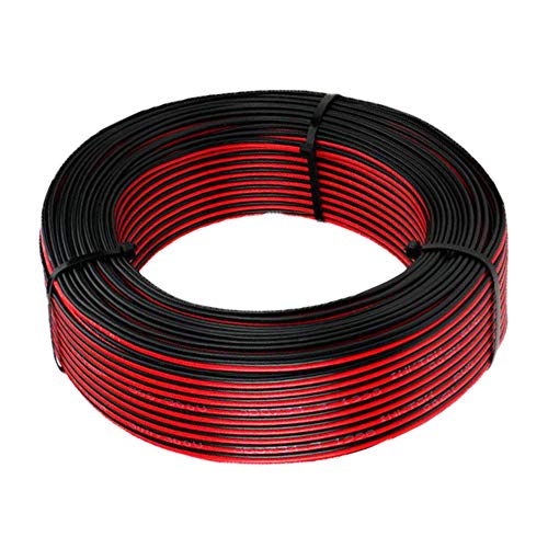 22 AWG Elektrischer Draht - Verlängerung Kabel Draht 2 Kabel Niederspannung DC Wire Anschluss Kupferlitze für Led Strip Driver, Auto und andere(22 Gauge/ 68 Fuß) Cover
