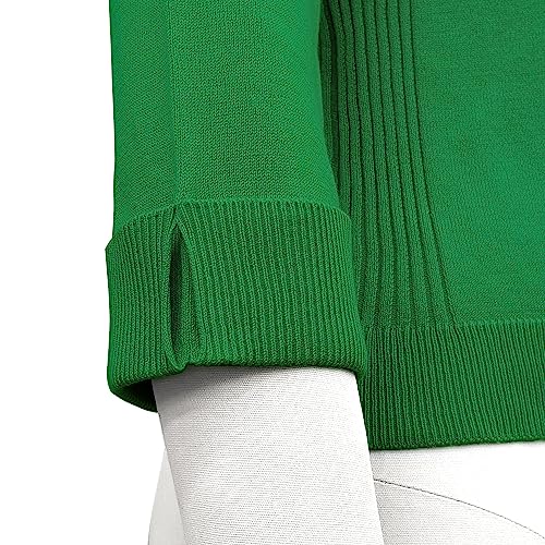 Image of YEMAK Women's Crop Cardigan Sweater - 3 /4 Sleeve Open Front Classic Basic Knit Bolero Cropped Soft Lightweight Knitted Top