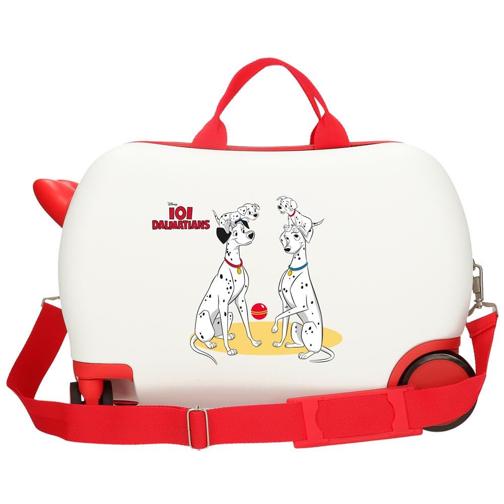 Joumma Disney Dalmatas Family walizka dziecięca biała 45 x 31 x 20 cm twarda ABS 24,6 l 1,8 kg 4 koła bagaż podręczny, biała, walizka dziecięca