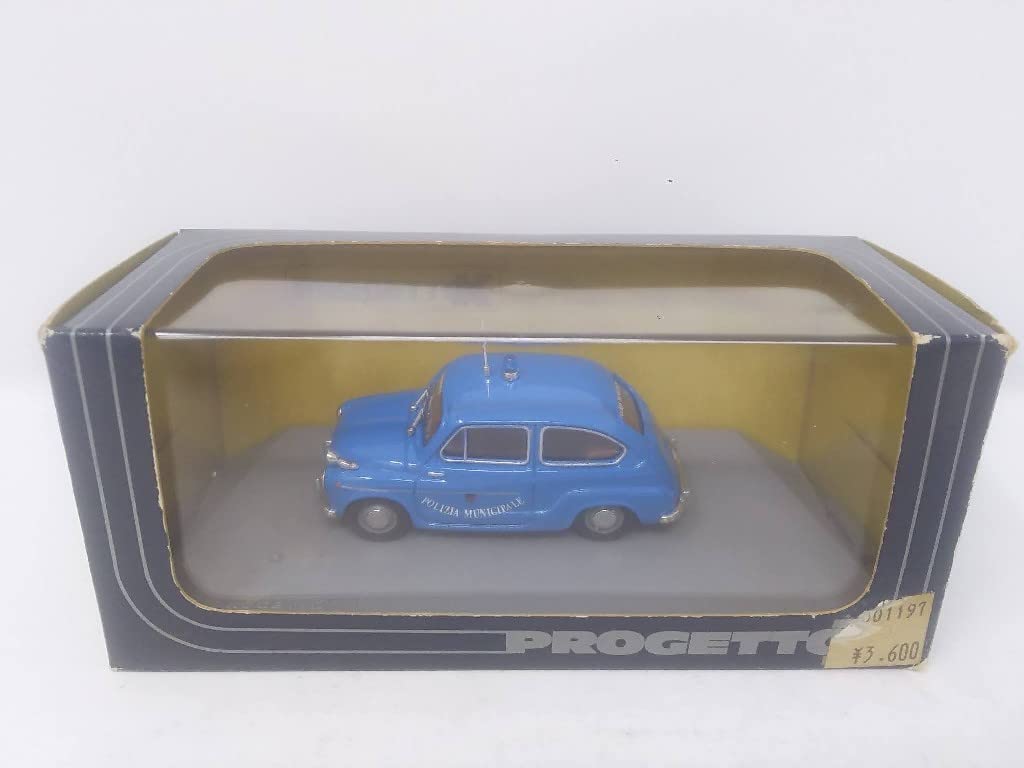 Amazon | □ PROGETTO K 1/43 FIAT 600 1956 POLIZIA 空色 フィアット
