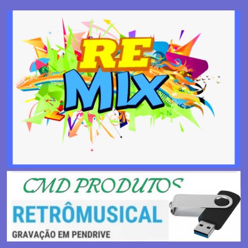 Pen drive 8gb com Músicas = Remix - Nacional e Internacional (mp3