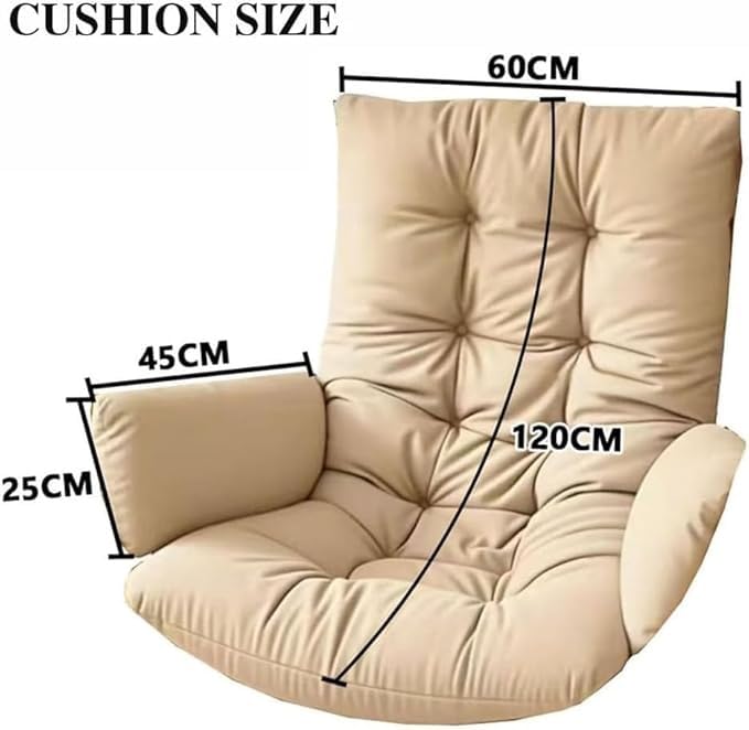 Coussin de chaise en forme d'œuf housse de remplacement pour panier suspendu - 4