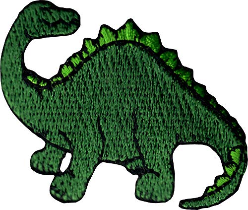 Green Dinosaur - Brachiosaurus - Embroidered Sew or Iron on Patch