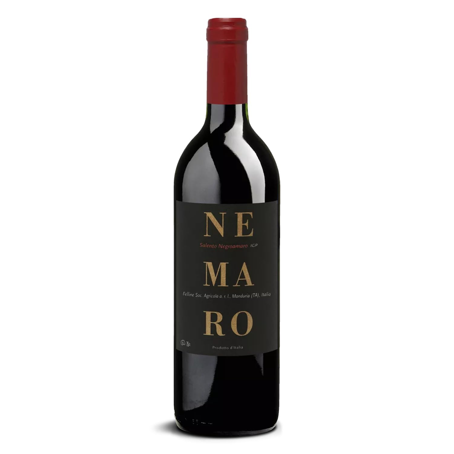 DELINAT – Nemaro 2022 – Italienischer Rotwein halbtrocken – Bio-Wein aus Apulien, vegan (1 x 0,75l)