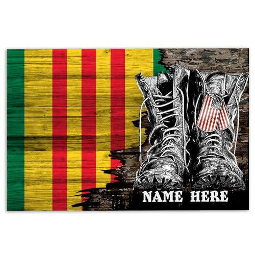 MIAOMANSENSTORE fußmatte innen außen fussmatte Personalisierte Vietnam-Veteranen-Fußmatte,...