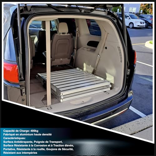 WORHAN® Rampa di Carico 400kg Moto a Valiglia