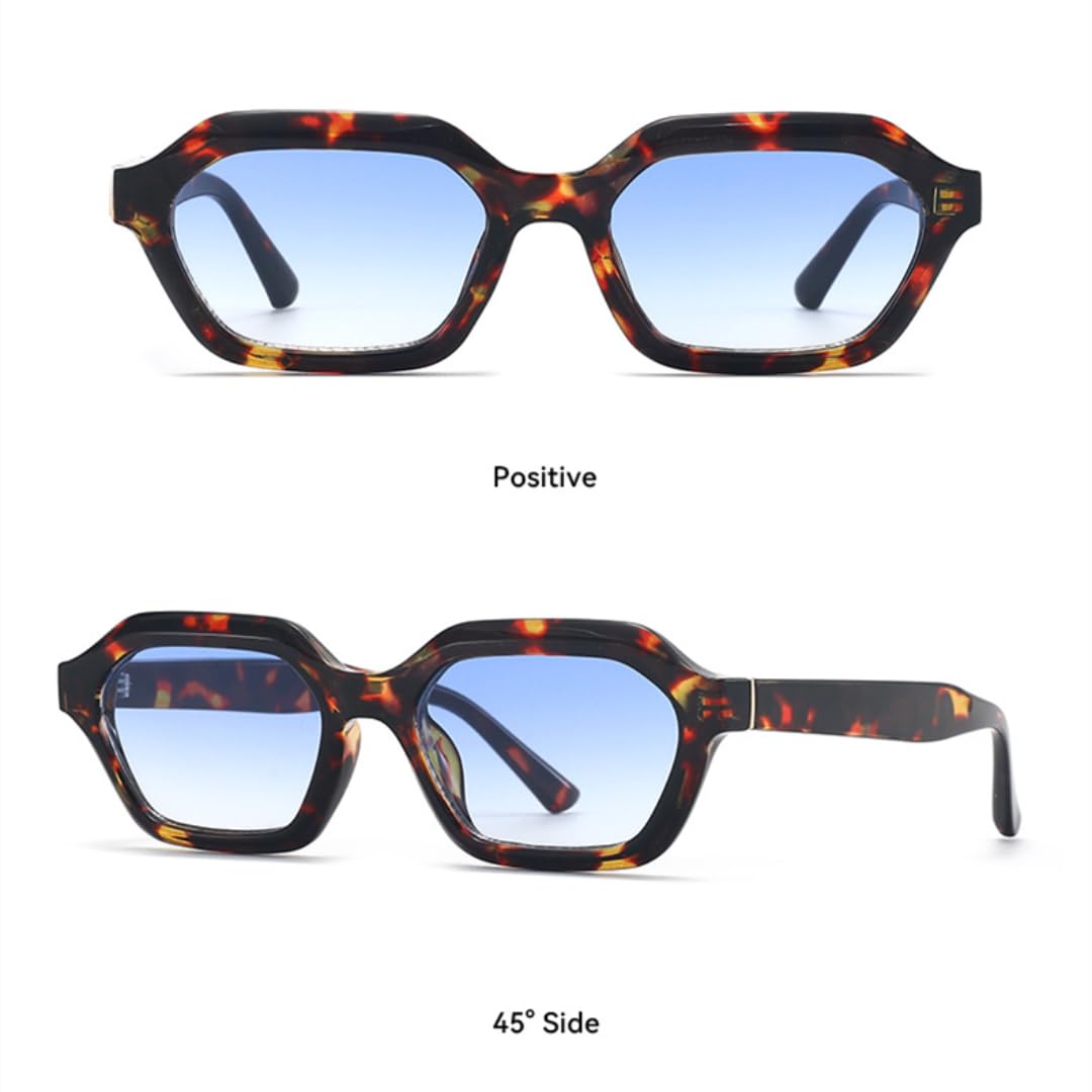 Occhiali da sole punk retrò alla moda da donna e uomo Uv400