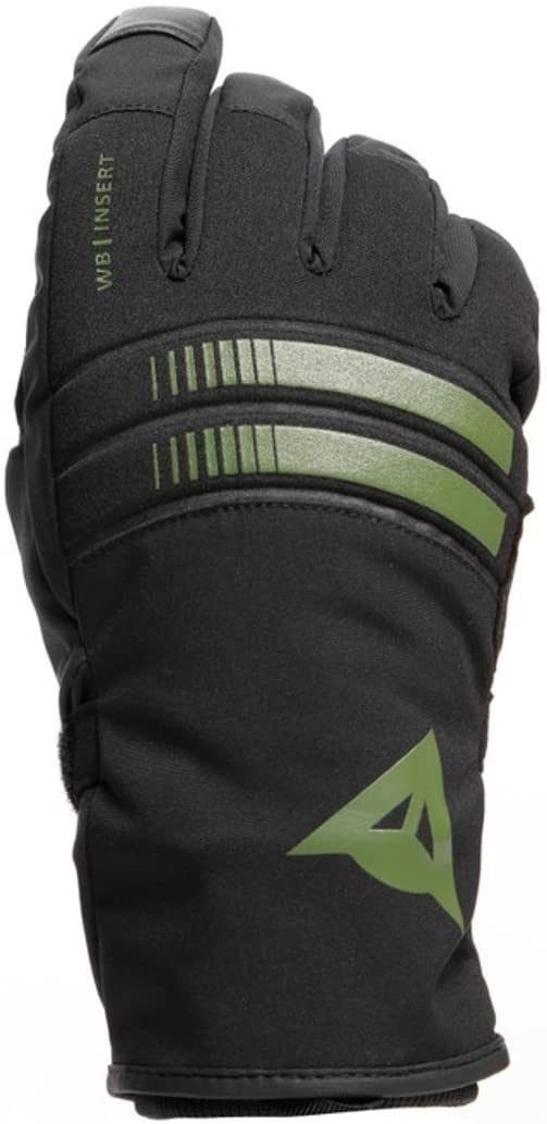 Dainese Plaza 3 Lady D-Dry Gloves, Guantes Moto Transpirables Verano, Mujer, Negro/Bronze-Green, XXS