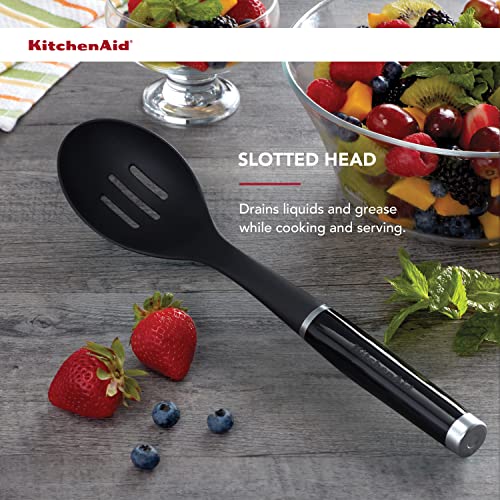 KitchenAid Classic Slotted Spoon, One Size, Black 2 - image 4