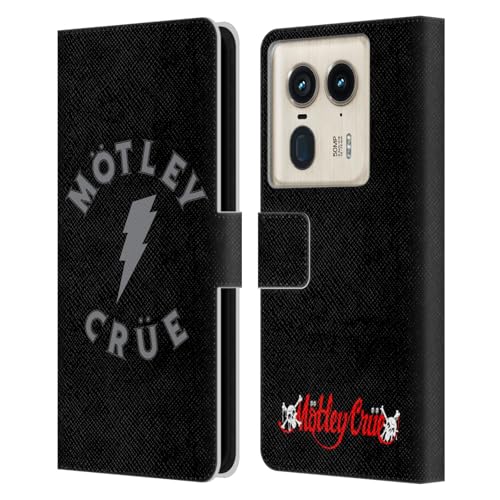 Head Case Designs Officially Licensed Motley Crue Bolt Tour Graphics Leather Book Wallet Case Cover Compatible with Motorola Edge 50 Ultra/X50 Ultra