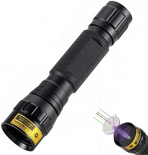 LUXJUMPER UV LED Black Light 365nm Ultraviolet Flashlights with Filter Lens Lamp Rechargeable Blacklight Detector for Carpet Pet Urine Stain Catch, Resin Glue Curing Light