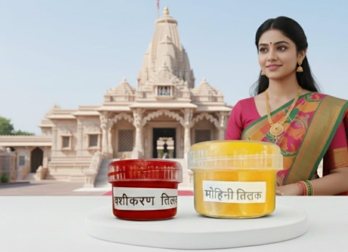 Mohini Tilak with Kamiya sindoor for Attract Love, use Pooja and Tilak //-image-7