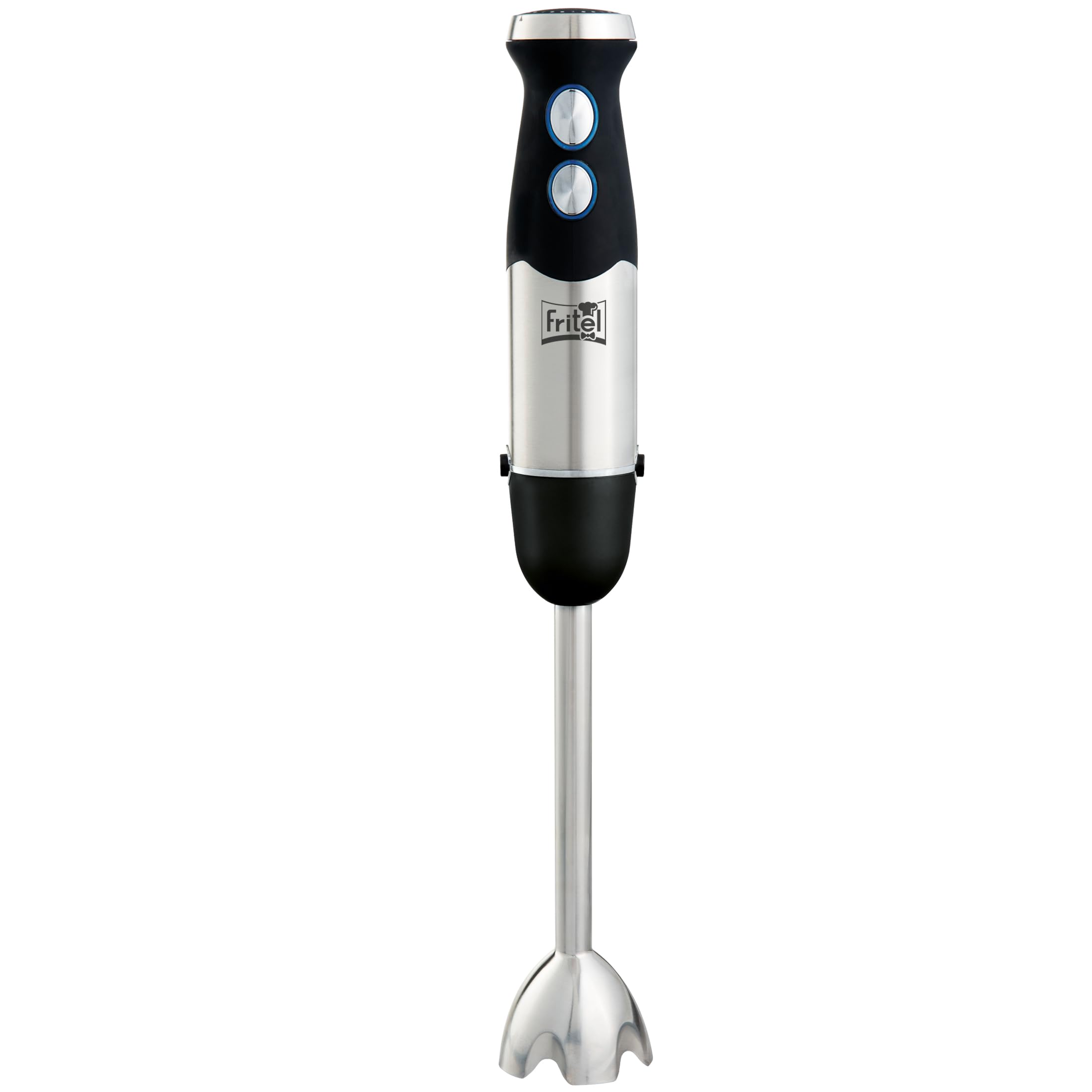 FRITEL Stabmixer HB 2870 – Stabmixerset/Handmixer mit Zubehör – 25 cm – 800 W – 6 Messer – 2 Geschwindigkeitsstufen + Zerkleinerer + Messbecher + 2 Rührbesen