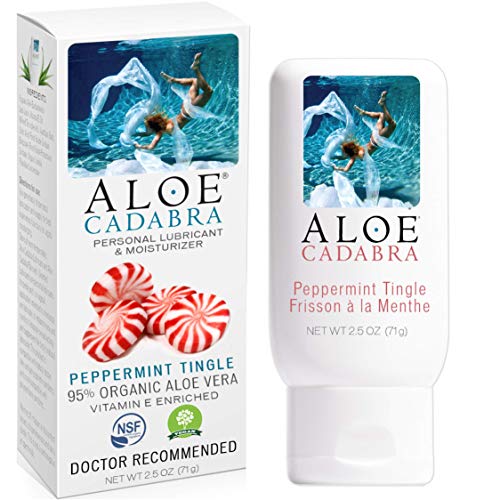 Aloe Cadabra Organic Personal Lube Flavored Peppermint, Best Natural Sex Lubricant & Natural