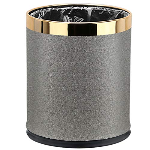Stainless Trash Can Kitchen Stainless Steel Bin Recycling Bin Garbage Can Trash Bag Waste Bins for Home Garden Office School Kitchen Bathroom