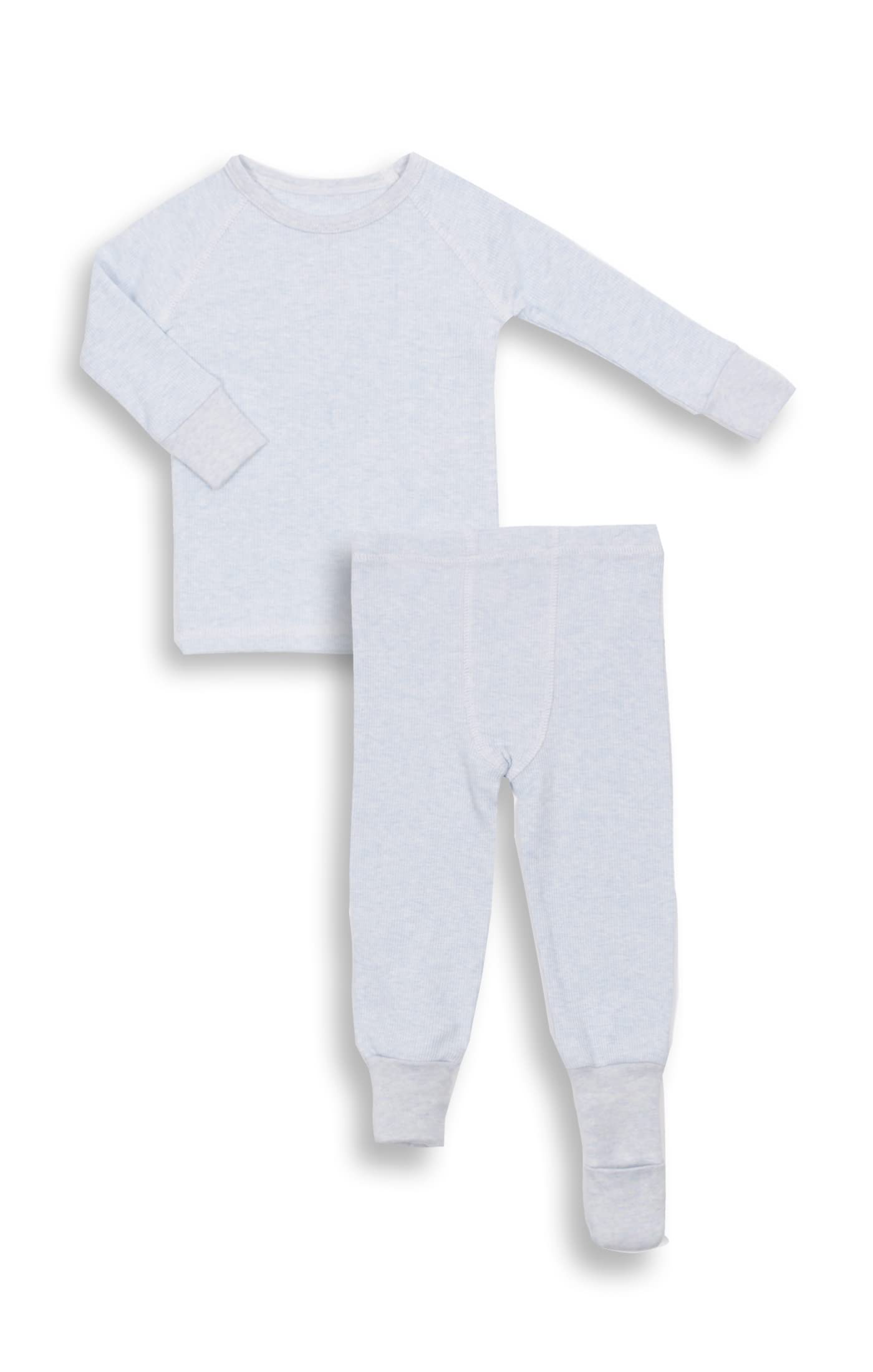 Snugabye Dream 2-Piece Ribbed Convert-A-Foot Sleeper Blue