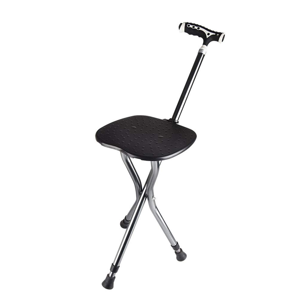 Buy Folding Cane Seat,Foldable Tripod Seat Crutches,72.581CM Height
