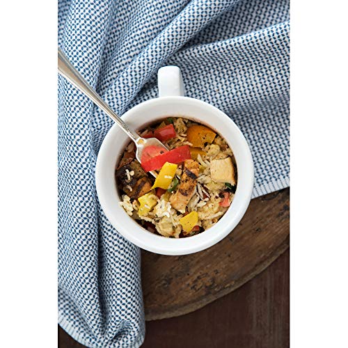 Corningware Plastic 20-Ounce Oven Safe Meal Mug With Vented Lid, French White #TOP4