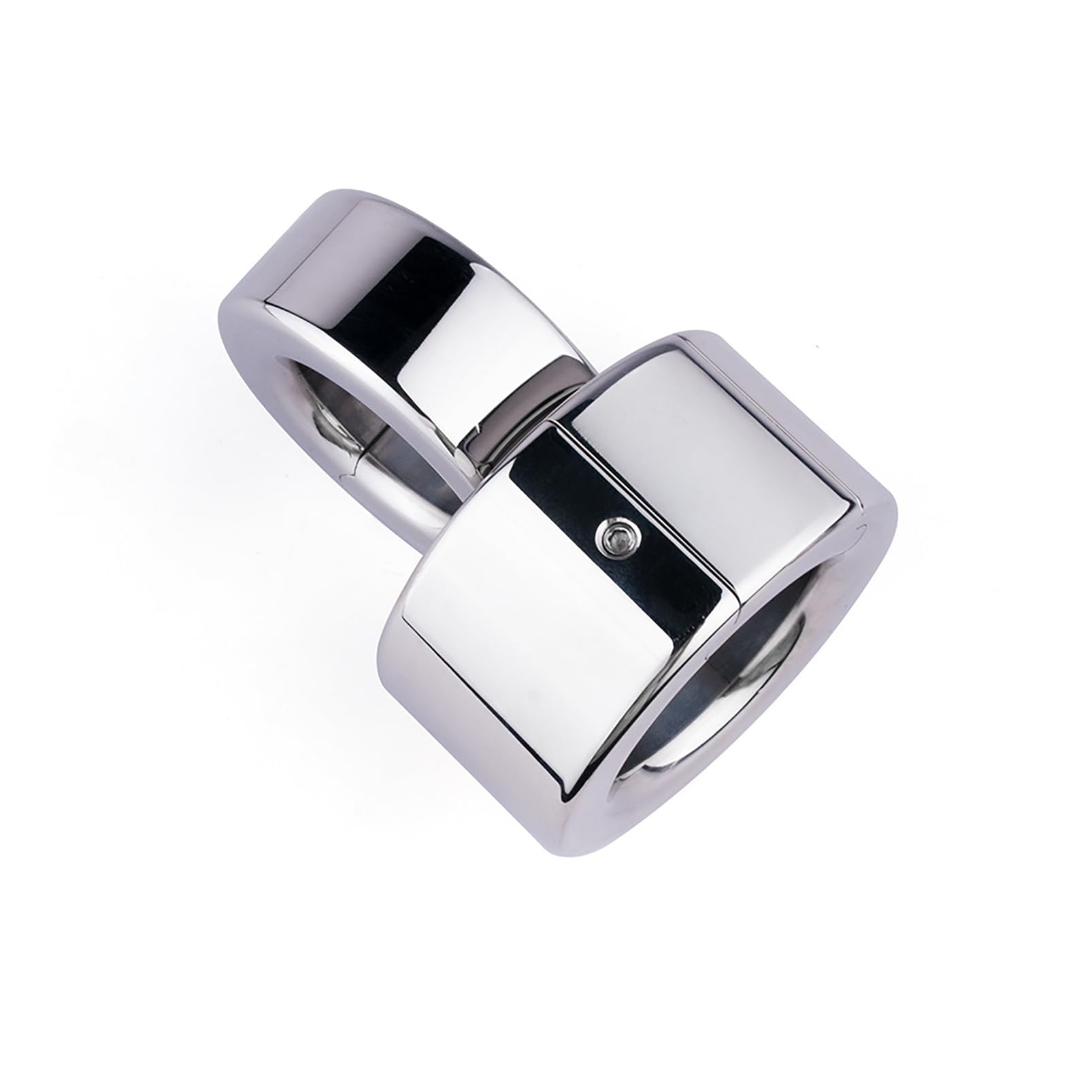 SeLgurFos Cockring in acciaio inox pesante pene anello metallo rimovibile testicolo stretcher peso scroto ciondolo SM castità Bondage giocattoli del sesso per gli uomini (154-L)