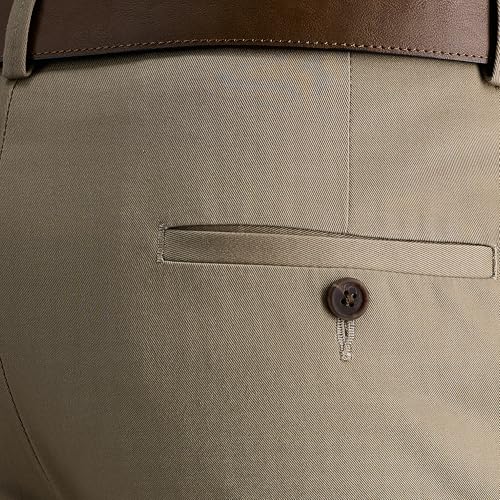 Haggar Men's Premium No Iron Khaki Straight Fit Flat Front Casual Pant4