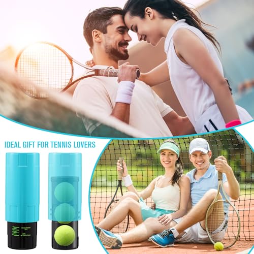 Image of Soulchen Tennis Ball Pressurizer - Tennis Ball Storage Canister Holds 3 Balls Under 14 Psi Pressure, Reusable Stuff for Bounce Retention, Lightweight & Durable