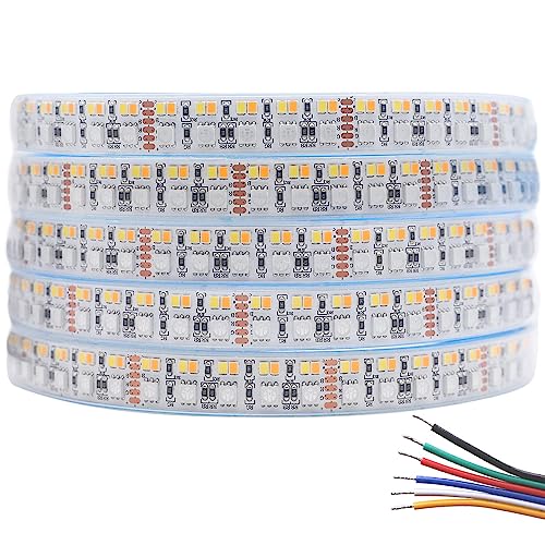 Tira LED RGB CCT impermeable IP67 24V 16.4ft miniatura 1