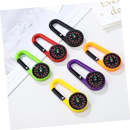 12 brújulas carabinero portátiles para camping miniatura 4