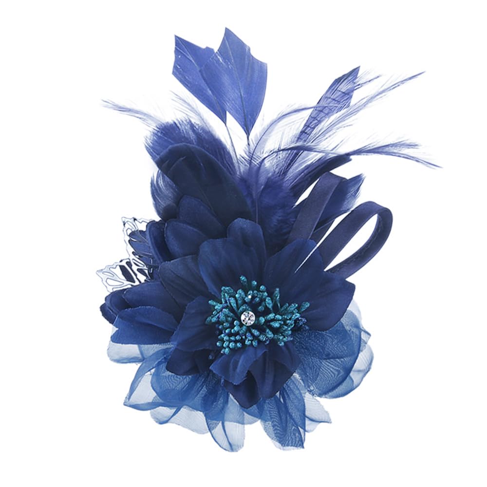 Extra Large Flower Brooches for Women Lapel Pins Dainty Fabric Brooches Big Camellia Lady Flower Fascinator Hatpin Hair Clip for Wedding Prom Party