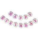 FI - FLICK IN 51 pcs 8th Birthday Decoration for Girls Car Castle Cutouts Princess Sash Pink Curtain Princess Birthday Decoration Number 8 Foil Balloon (Pack of 51, Pink) gallery image
