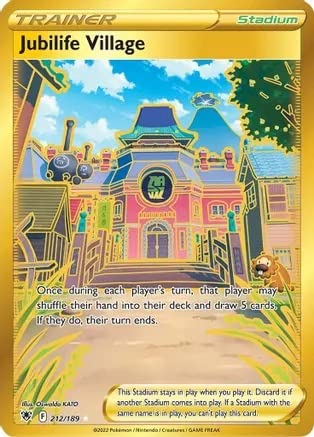 Amazon.com: Jubilife Village - 212/189 - Secret Rare - Sword & Shield