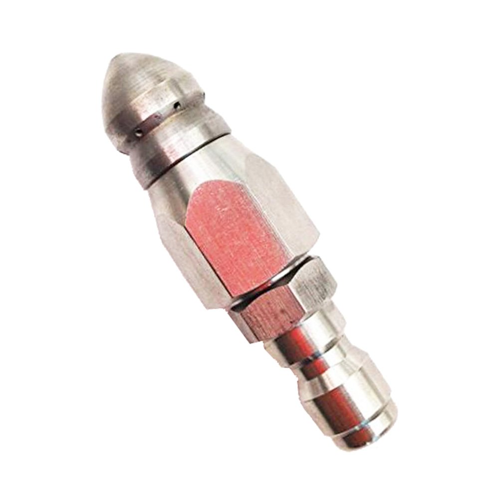 CREEXEON Challco Sewer Jetter Nozzle,Pressure Drain Jetter Hose Nozzle,1/4" Quick Connector,5000Psi