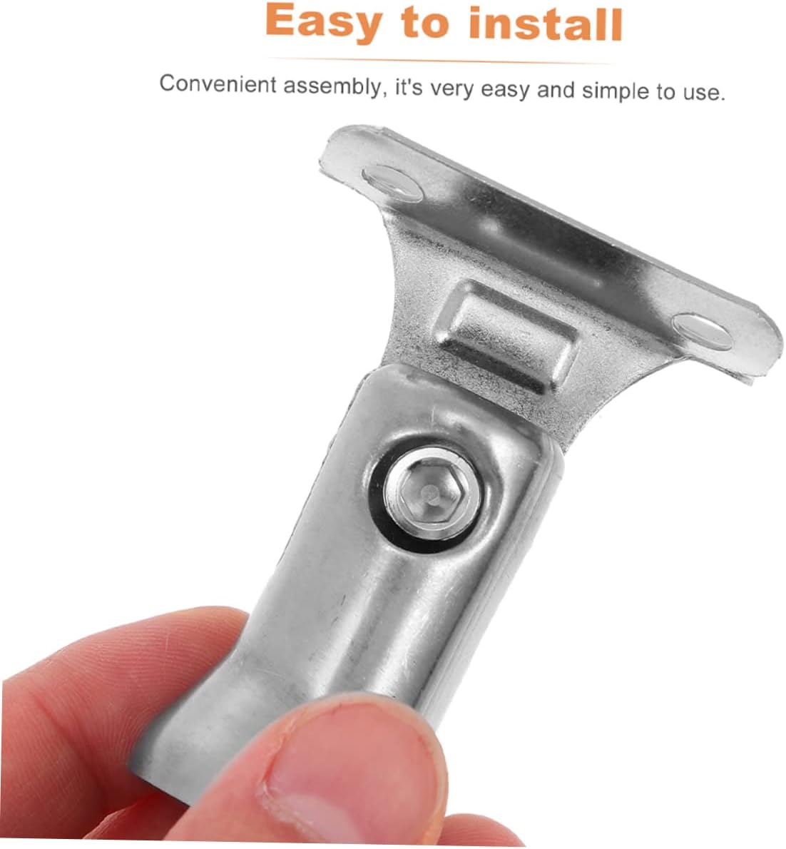 6Pcs Stainless Steel Stair Handrail Brackets Durable Support for Indoor Stair Railing Simple and Chic Design for DIY Projects and