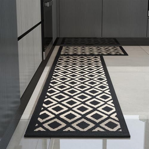Tapetes de cocina para piso con base antideslizante y superficie impermeable lavable 5