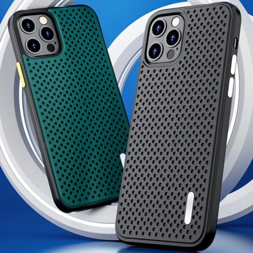 Coque souple anti-chute de refroidissement iPhone 11 Pro étui bleu anti-surchauffe