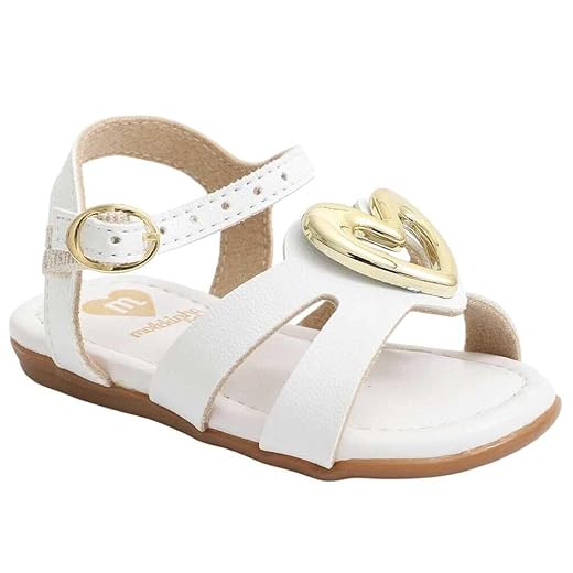 Sandália Infantil Molekinha Menina Estilosa 2114.287 - Branco