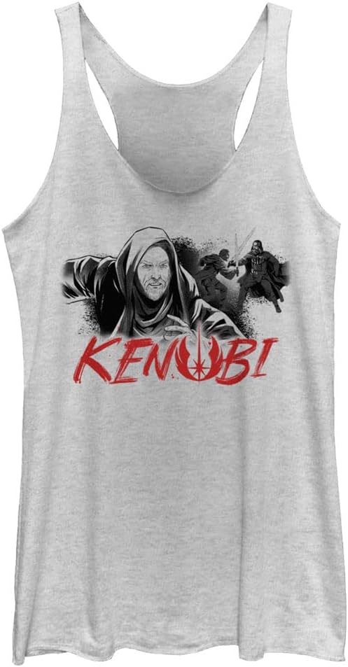 STAR WARS Kenobi Script レディース レーサーバック タンクトップ