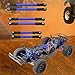Amagogo 6X RC Pull Rod Steering Linkage Tie Rods, Sturdy Replacement Servo Link Rod for Slash Hoss 4x4 1:10 RC Parts, Blue