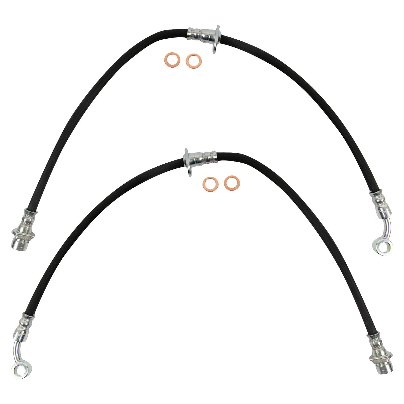 TRQ Front Brake Hose Set