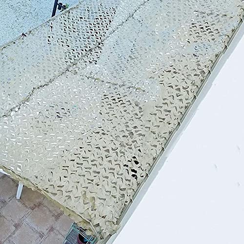 Filet Camouflage Beige 8x8m renforcé de qualité militaire pour aménagement extérieur durable