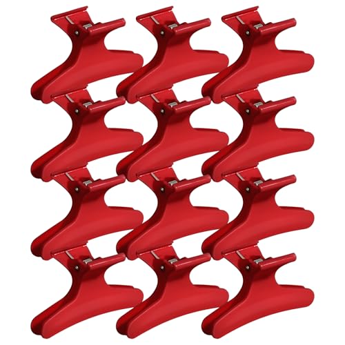 Pinzas para cabello Ondder estilo mariposa rojas miniatura 1