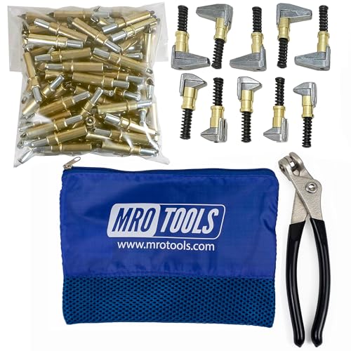 100 3/16 Cleco Fasteners + Cleco Pliers + 5 KSG 3/4 x 1/2 Side-Grip Clamps + 5 KSG 3/4 x 1 Side-Grip Clamps + Carry Bag (K1S100-3/16SG)